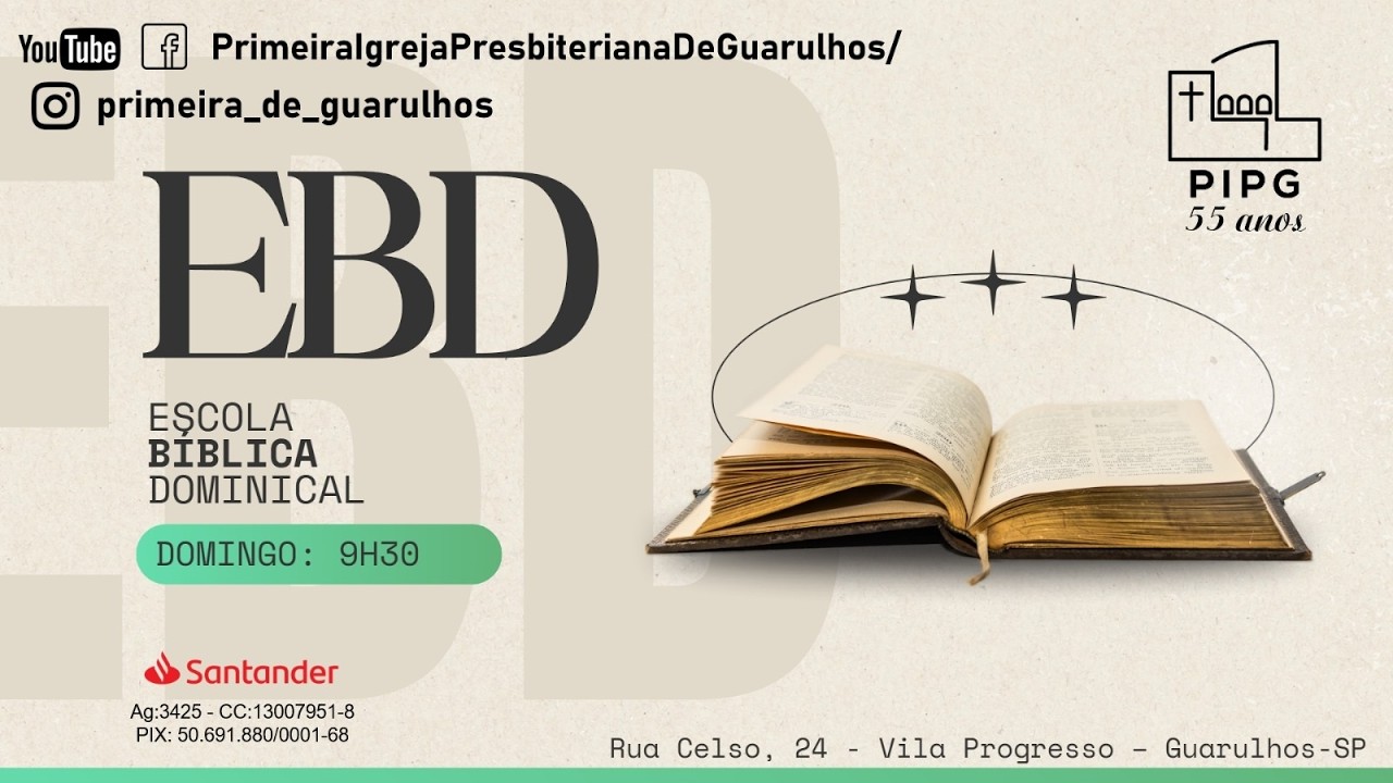 24/05/2026 - EBD - TEOLOGIA LIBERAL E DA MISSÃO INTEGRAL