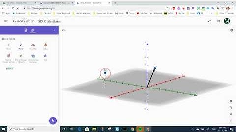 Plotting Points and Vectors in Geogebra