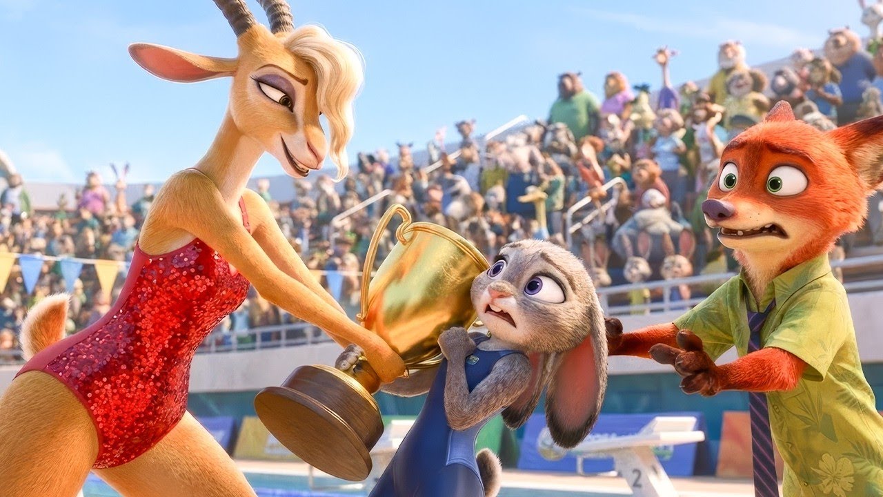 Zootopia 2 | Judy Race the Swimming Championship & Nick Recuse Judy from Gazelle's Conspiracy