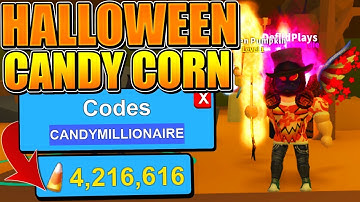 10 HALLOWEEN CANDY CORN CODES IN ROBLOX MINING SIMULATOR!