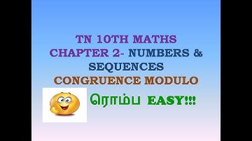 10TH MATHS | CONGRUENCE MODULO | CHAPTER 2 | NUMBERS AND SEQUENCES | PAGE NO 48 | SVM LEARNING HUB