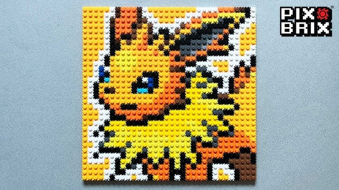 Eevee Pokémon Pixel Art - Pix Brix Instructions 