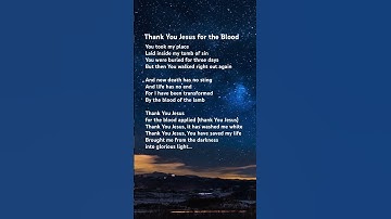 Thumbnail of 🎵Thank You Jesus for the Blood-Song by Charity Gayle #hymns #shorts #christiansong