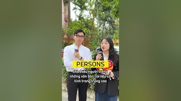 Cách sử dụng PEOPLE và PERSONS?| Ms Hoa TOEIC