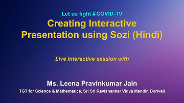 Live Interaction PM eVIDYA Webinar ICT Tools: Creating Interactive Presentation using Sozi (Hindi)