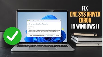 Fix ene.sys Driver Error in Windows 11 | Step-by-Step Solution