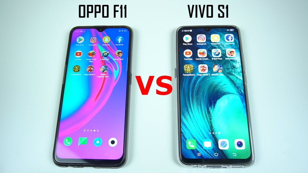  VIVO  S1 VS  OPPO  F11 SPEEDTEST CAMERA TEST DAN SKOR 