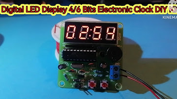 Digital LED Display 4/6 Bits Electronic Clock DIY Kit