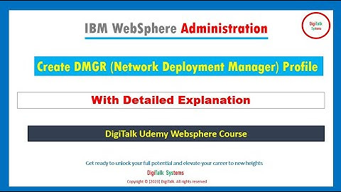 Demo: Create DMGR (Network Deployment Profile) in WebSphere (With Detailed Explanation)