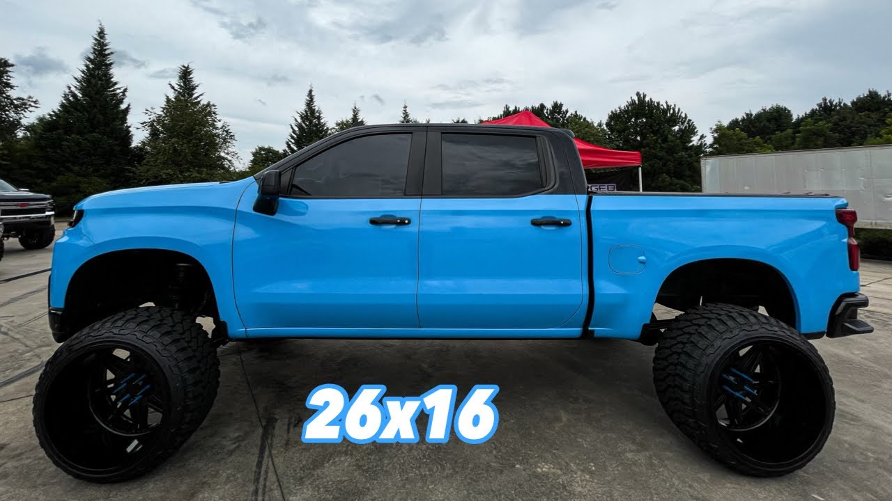 BROKE MY NECK! Lifted 2021 Silverado on 26x16 and 12" Mcgaughys Lift