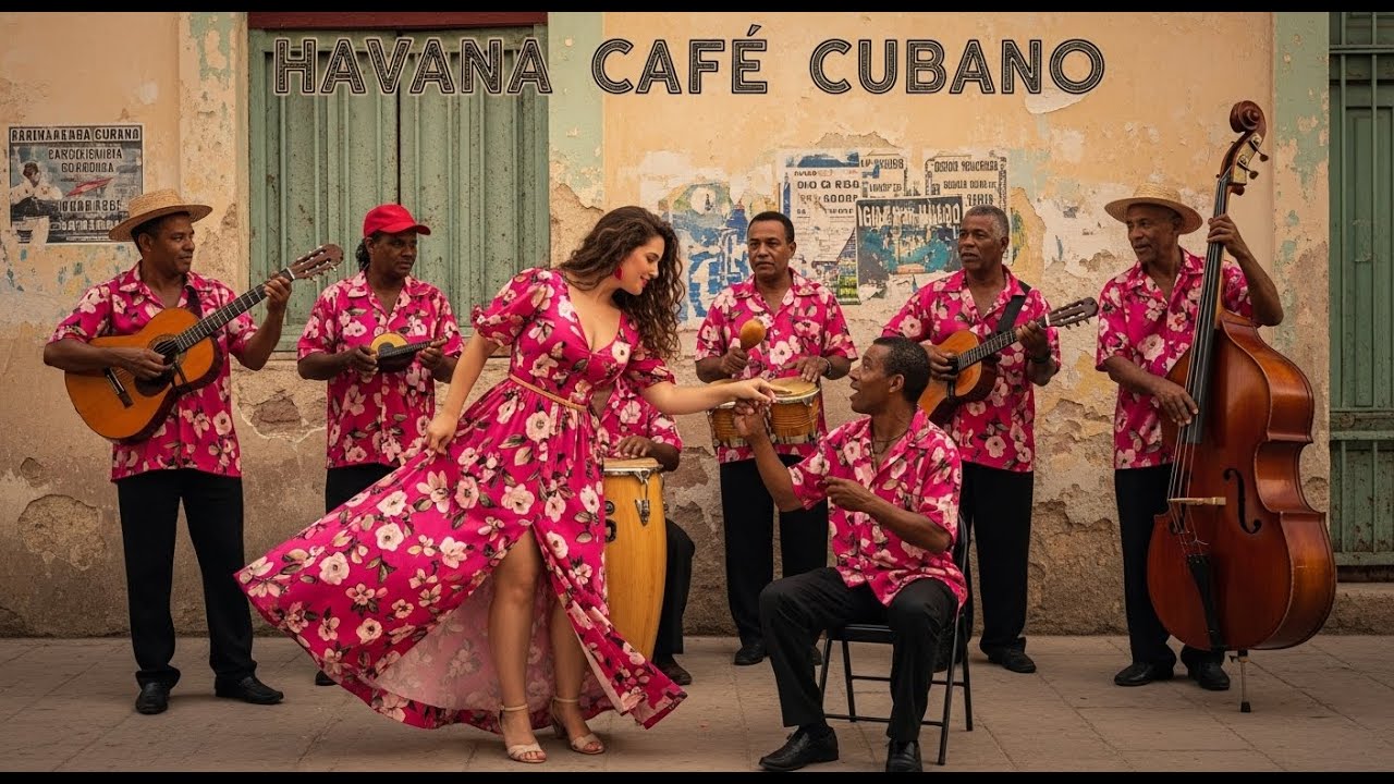 Café Cubano Music 🎹: Caribbean Café Nights & Gentle Piano Jazz • mix97