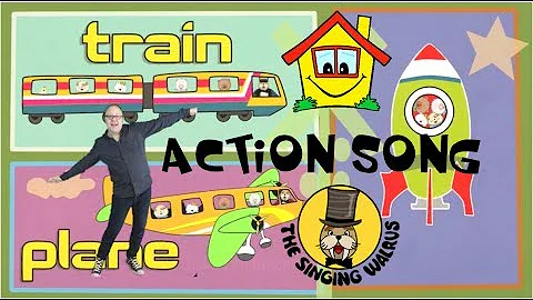 Transportation Action Song - The Singing Walrus - Actions by Mike's home