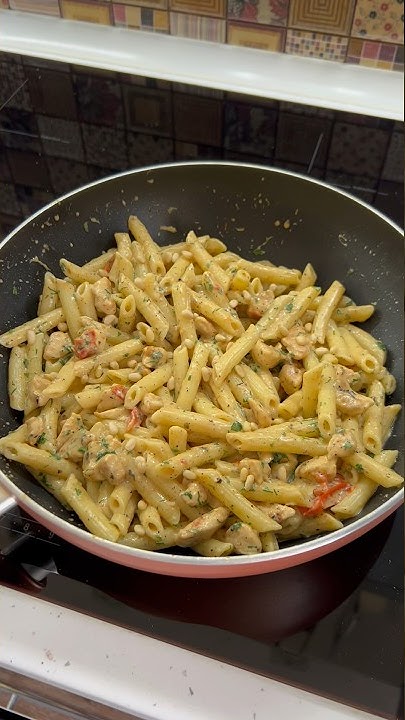 Паста в соусе «Песто» 🍝 #увелка - YouTube