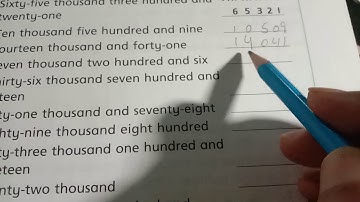 5-digit numbers and their names Oxford countdown Math page 10,11