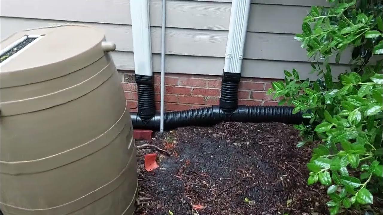 Connecting Downspouts and Running the Drain Pipe Along Side the House