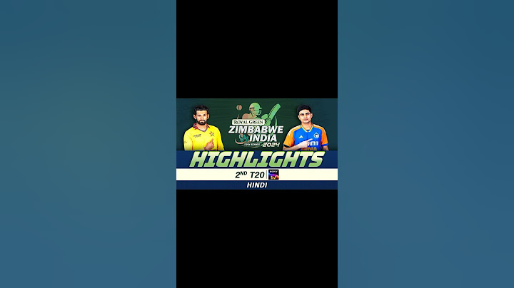 2nd T20 | Hindi | Highlights | India Tour Of Zimbabwe | 7th July 2024