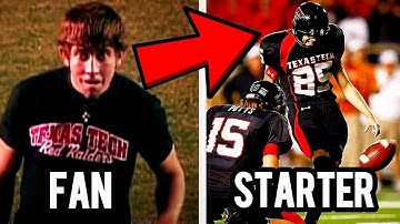 WHAT HAPPENED to the FAN that became a STARTING COLLEGE FOOTBALL KICKER