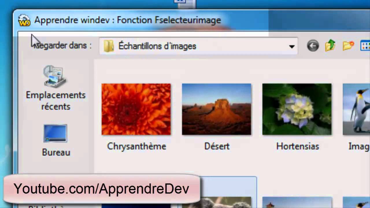Utilisé FSélecteurImage  Fonction  sur WINDEV