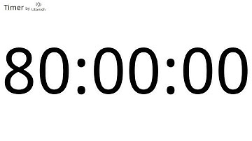 80 Hour Countup Timer