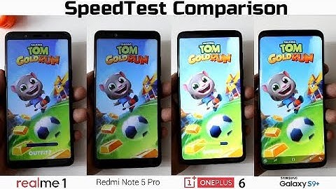 Realme 1 Vs Redmi Note 5 Pro Vs OnePlus 6 Vs Samsung S9 Plus SpeedTest Comparison I Hindi