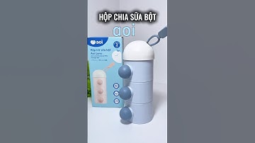 Hộp chia sữa bột aoi nhỏ gọn, tiện lợi cho mẹ bỉm sữa #meleobin #embedangyeu #mebimsua #hopchiasua
