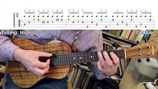 Sarabande and Double - Violin Partita Nr 2 - J. S. Bach (Ukulele fingerstyle tutorial)