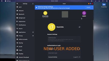 Add New user In ubuntu
