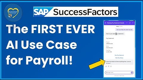 The FIRST EVER AI Use Case for SAP Payroll: View Your Pay Statement Instantly with Joule!!