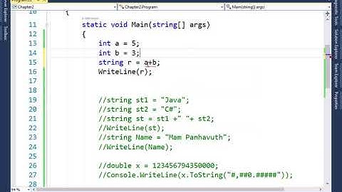 SP1 Chapter2 Expression, Operators, Types, Variable, and Constants Part2