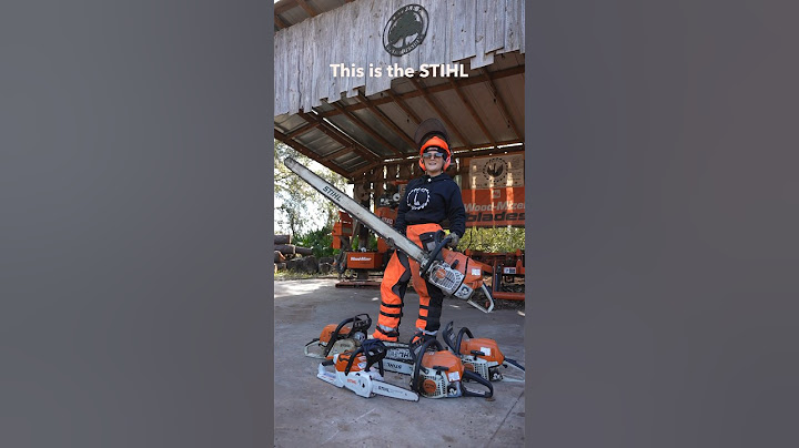 This STIHL MS 881 has a 60” bar and chain. Do you think you could handle this chainsaw!? #stihl