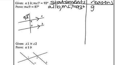Geometry 3.3 Proofs with Parallel Lines