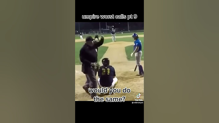 Is this the worst umpire call ever? tiktok:mlbhotspot