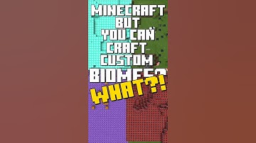 Minecraft but! you can craft custom biomes! #Shorts (download available)