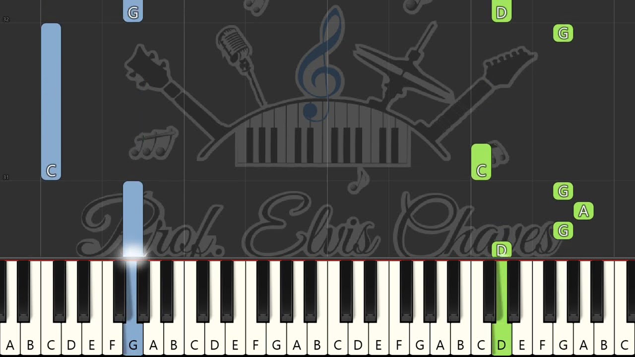 🎹 Masha e o Urso - Masha and the Bear Theme Song - 5928 - Tutorial Teclado Fácil
