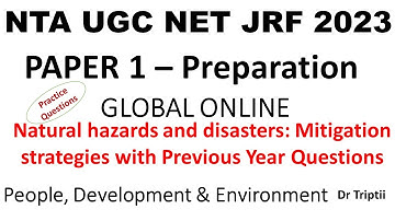 Questions on Mitigation strategies |People, Development and Environment NTA UGC NET JRF  Paper 1 |
