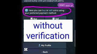 Wallet without KYC exchange without KYC p2p without KYC earnings cryptocurrency telegram