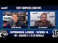 NFL Opening Lines Week 4 🏈 Belichick and Brady Meet Again + Early NFL Odds and Picks