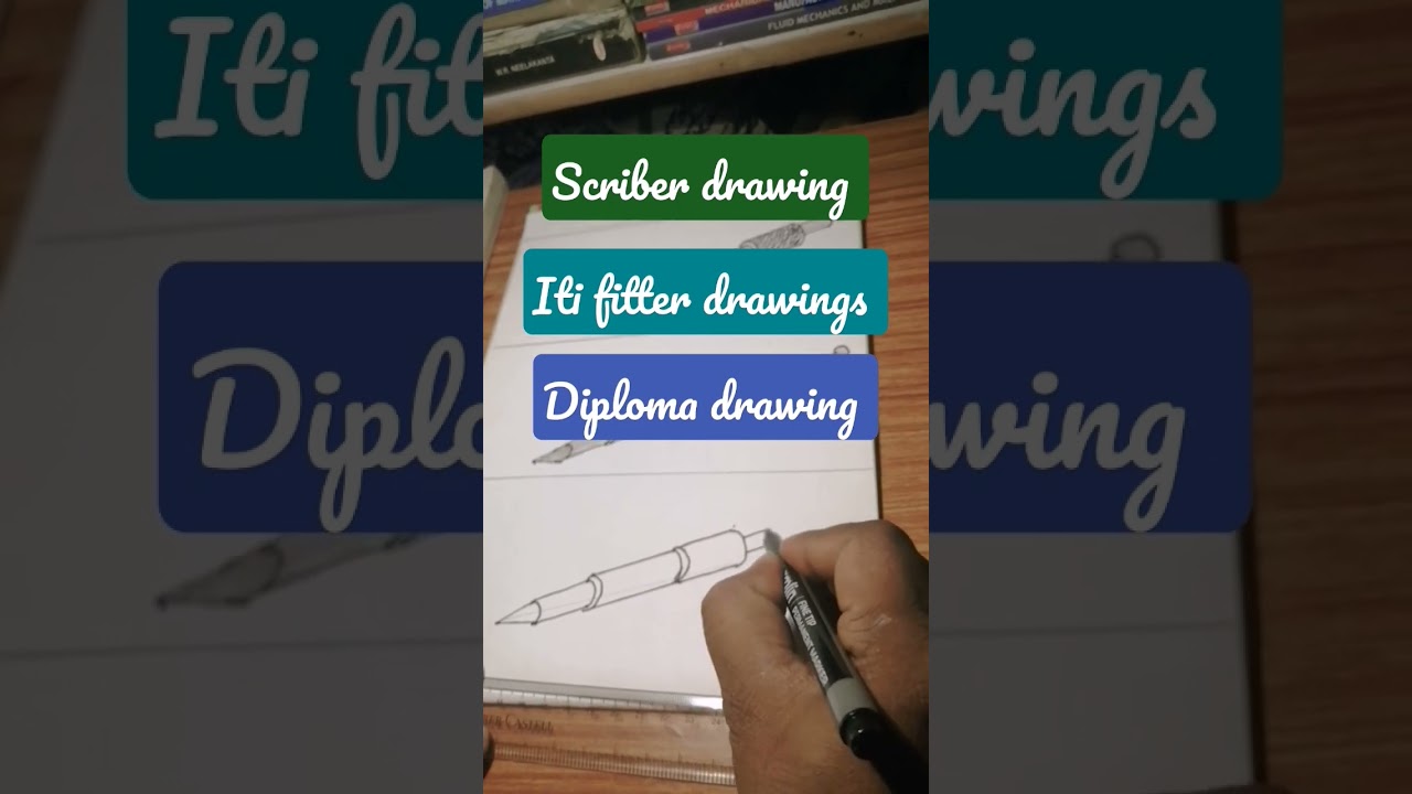 scriber drawing# iti drawing # fitter drawing