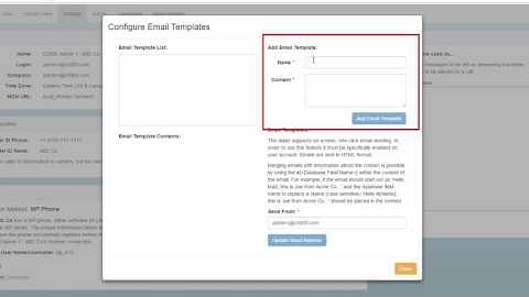 Setup Email Templates - USA Dialer Services Tutorial