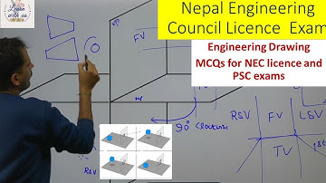 Engineering Drawing Concepts and  MCQs for NEC Licence  Exam and PSC exams / Civil / Mechanical