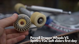 Spitfire Reynolds 93’s Soft Sliders VS Powel Dragon wheels screenshot 3