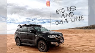 Ford Everest at Big Red Simpson Desert and QAA Line