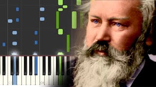 Johannes Brahms - Hungarian Dance No  4  in f minor - Piano Tutorial - Synthesia