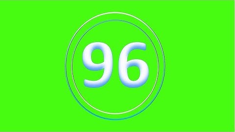 CountDown 96s - (Greenscreen, Sound Effect, No Copy Right)