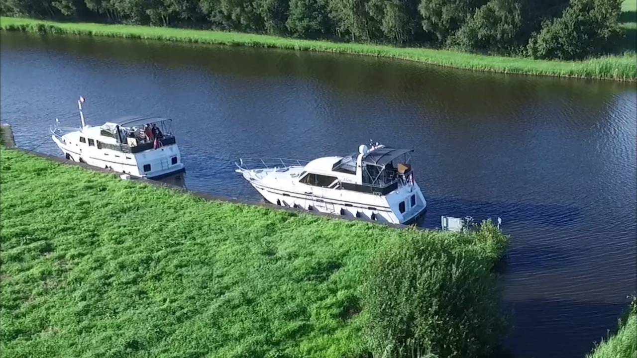 Rundflug Hausboot Nacht Liegeplatz Friesland