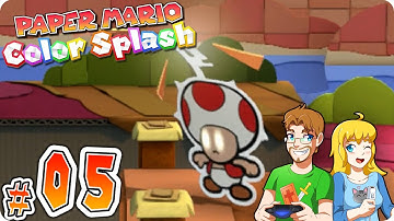Paper Mario Color Splash Gameplay Walkthrough Part 5 JUSTICE TOAD (HD) Wii U
