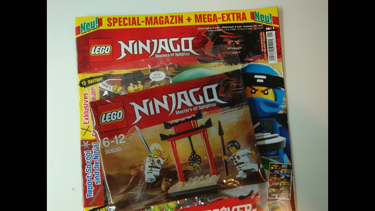 Lego Ninjago XXL Magazin Nr 1 mit Lego 30530 - YouTube