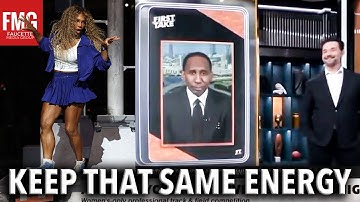 Stephen A Smith Gets PRESSED By Serena