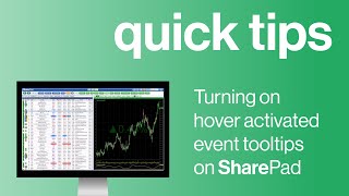 SharePad Turning on Hover to activate Event tooltips | Quick tips by ShareScope | SharePad 221 views 1 year ago 34 seconds