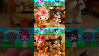 My Sprunki OC My Melody vs Kuromi #sprunki #sprunkioc #mymelody #kuromi #hellokitty